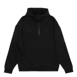 HERO-4220 Unisex Drop Shoulder Scuba 1/2 Zip Hoodie