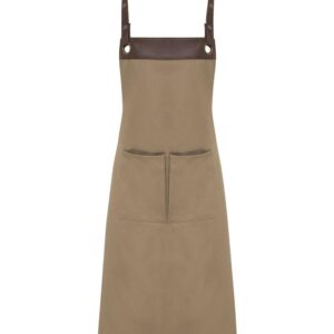 Artisan Collection by Reprime - Espresso Bib Apron with Pockets - RP123