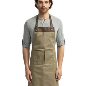 Artisan Collection by Reprime - Espresso Bib Apron with Pockets - RP123