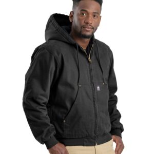 Berne Apparel - Heartland Washed Cotton Duck Hooded Jacket - HJ375