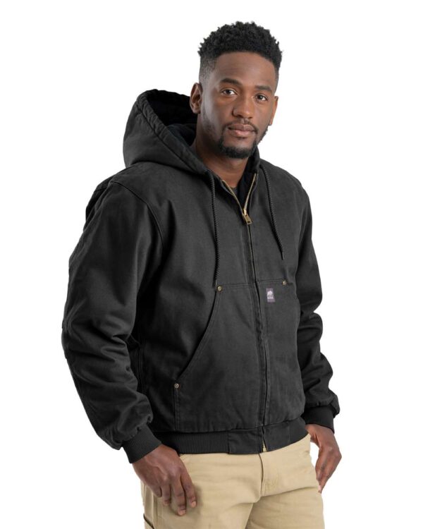 Berne Apparel - Heartland Washed Cotton Duck Hooded Jacket - HJ375