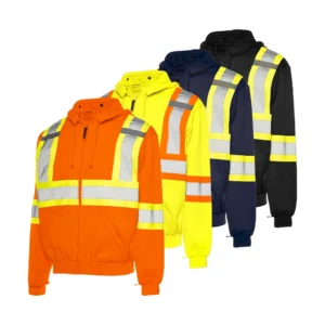 TH3 • Traffic Hoodie w/ Detachable Hood, 4″ Refl. Tape