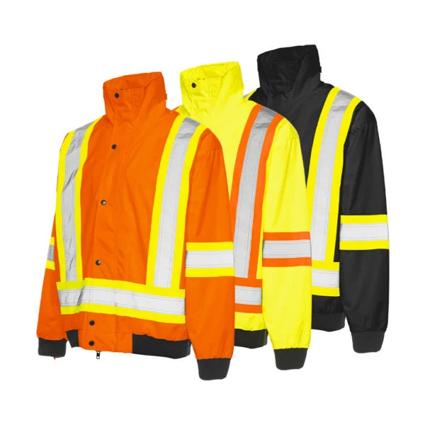 TJ6 • 6-In-1 Winter Traffic Jacket, 4″ Refl. Tape