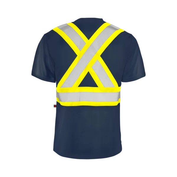 TT1 • Short Sleeve Polyester Traffic T-Shirt, 4″ Refl. Tape - Image 4