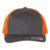 Charcoal/ Neon Orange